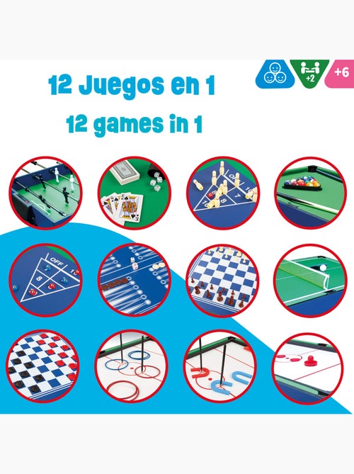 Tavolo da biliardo multi-gioco 12 in 1 cb games - Kiabi