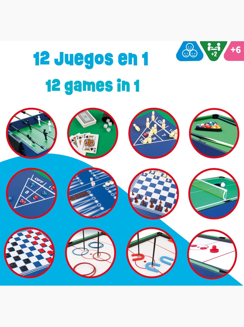 Tavolo da biliardo multi-gioco 12 in 1 cb games N/D - Kiabi