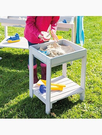 Tavolo da gioco Outdoor+ “Tiny” - Resistente alle intemperie - Tavolo per acqua e sabbia - Grigio