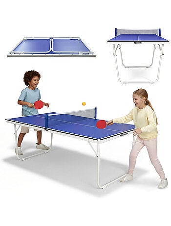 Tavolo da ping pong HyperMotion pieghevole e portatile – set completo da interno bambini e adulti