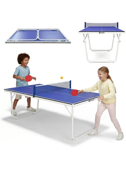 Tavolo da ping pong HyperMotion pieghevole e portatile – set completo da interno bambini e adulti - Kiabi Tavolo da ping pong HyperMotion pieghevole e portatile – set completo da interno bambini e adulti - Kiabi