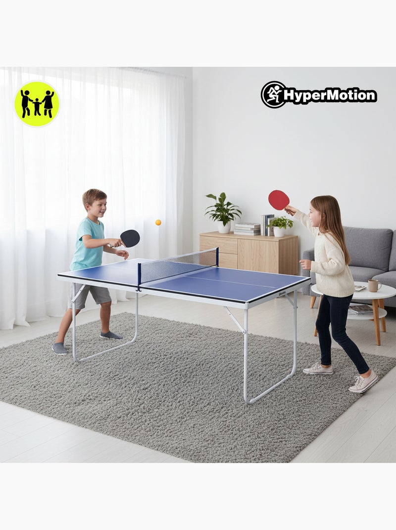 Tavolo da ping pong HyperMotion pieghevole e portatile – set completo da interno bambini e adulti Blu - Kiabi