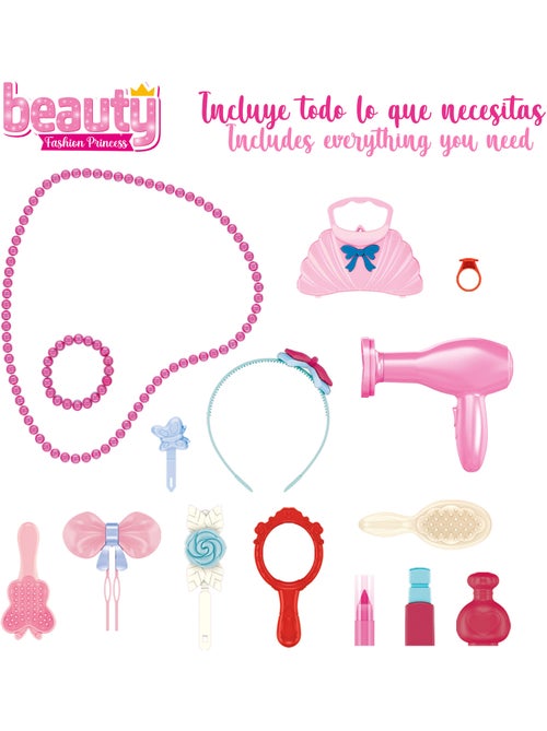 Tavolo da toeletta per bambini con accessori, luci e suoni beauty fashion princess - Kiabi