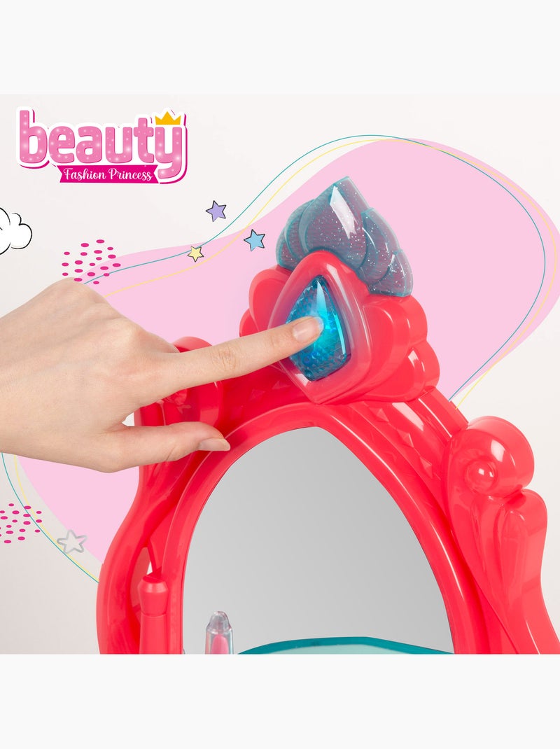 Tavolo da toeletta per bambini con luce e suono e sgabello beauty N/D - Kiabi