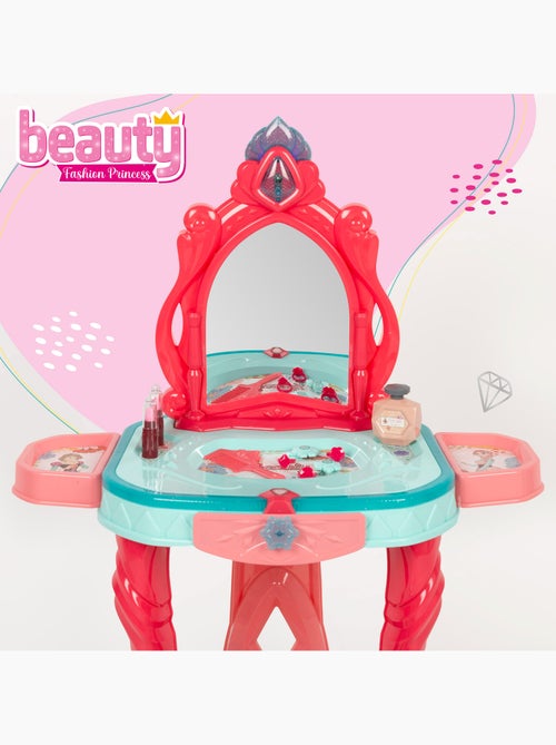 Tavolo da toeletta per bambini con luce e suono e sgabello beauty - Kiabi Tavolo da toeletta per bambini con luce e suono e sgabello beauty - Kiabi
