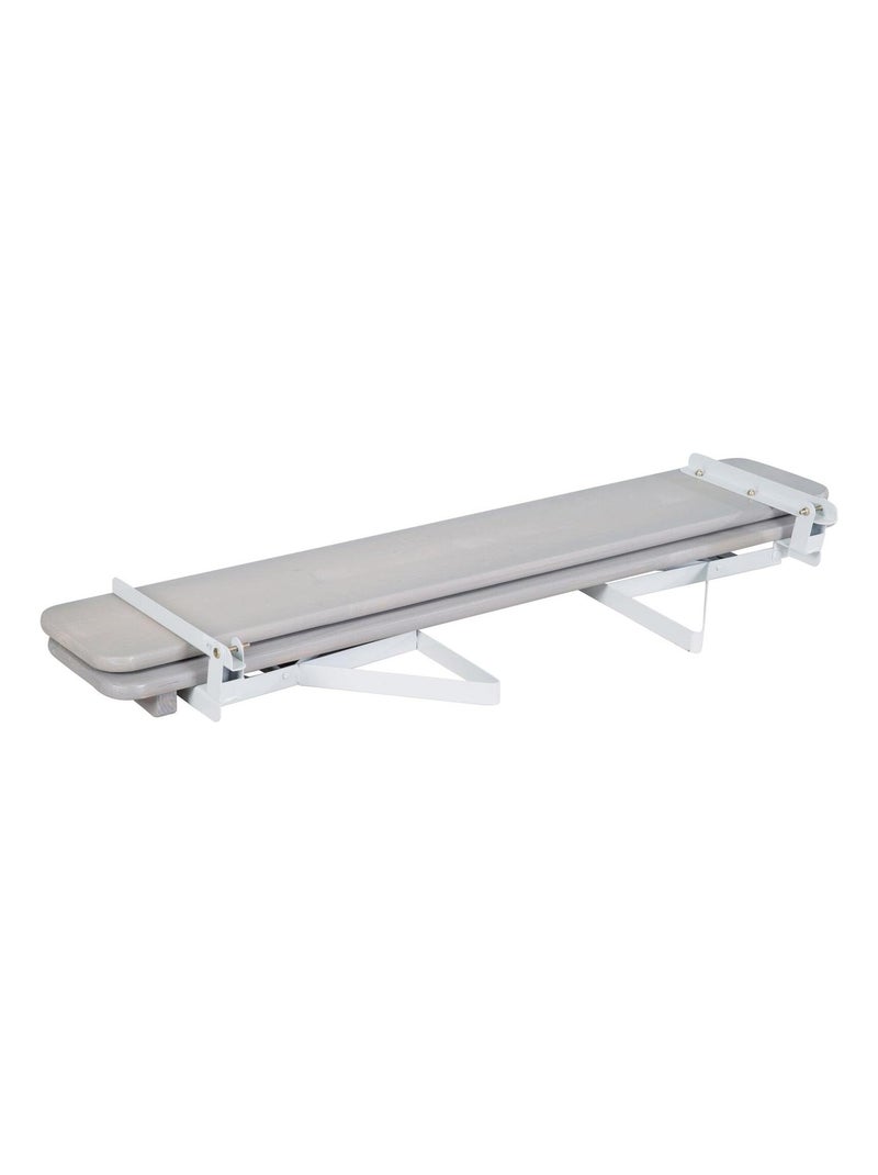 Tavolo e 2 panche con schienale per bambini – set pieghevole in legno massello FSC "Roba Outdoor" Grigio - Kiabi