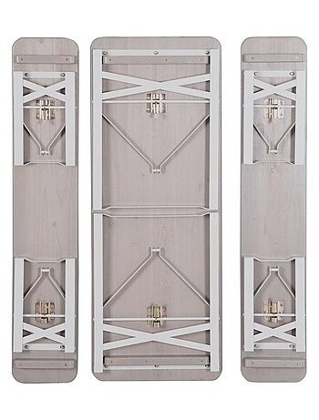 Tavolo e 2 panche per bambini – set pieghevole in legno massello FSC "Roba Outdoor