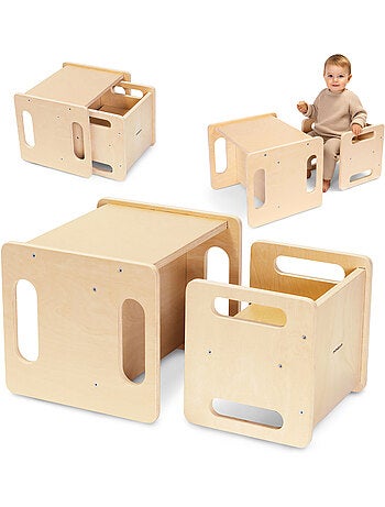 Tavolo e sedia montessori 6 in 1 per bambini dai 3 anni