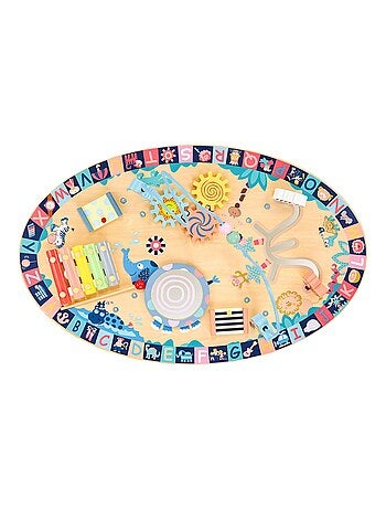 Tavolo educativo in legno 7 in 1 per bambini – gioco musicale e attività sensoriali