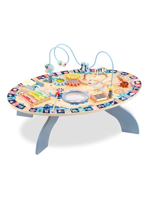 Tavolo educativo in legno 7 in 1 per bambini – gioco musicale e attività sensoriali - Kiabi