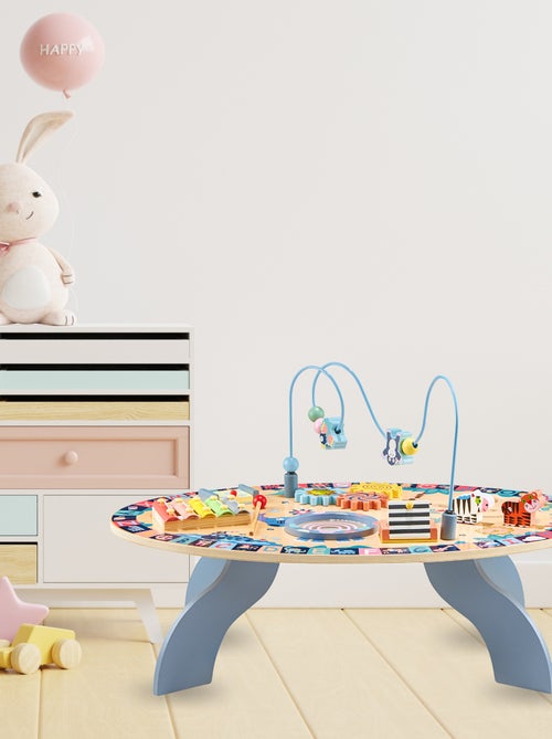Tavolo educativo in legno 7 in 1 per bambini – gioco musicale e attività sensoriali - Kiabi