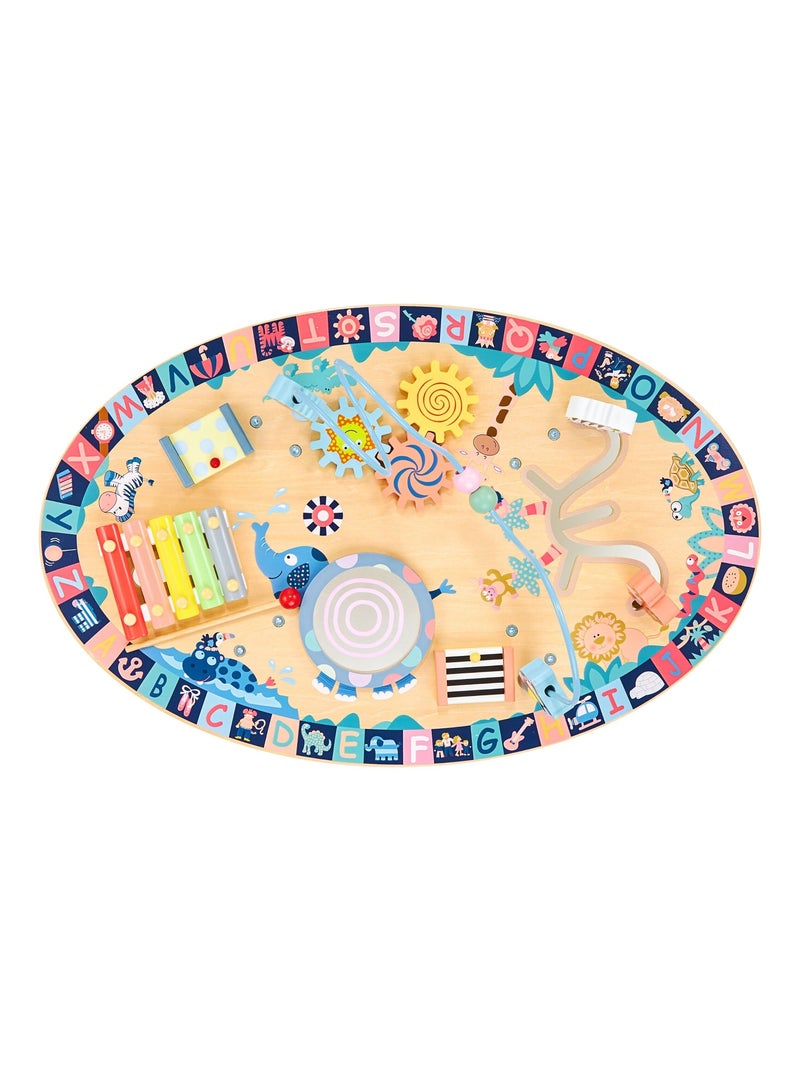 Tavolo educativo in legno 7 in 1 per bambini – gioco musicale e attività sensoriali N/D - Kiabi