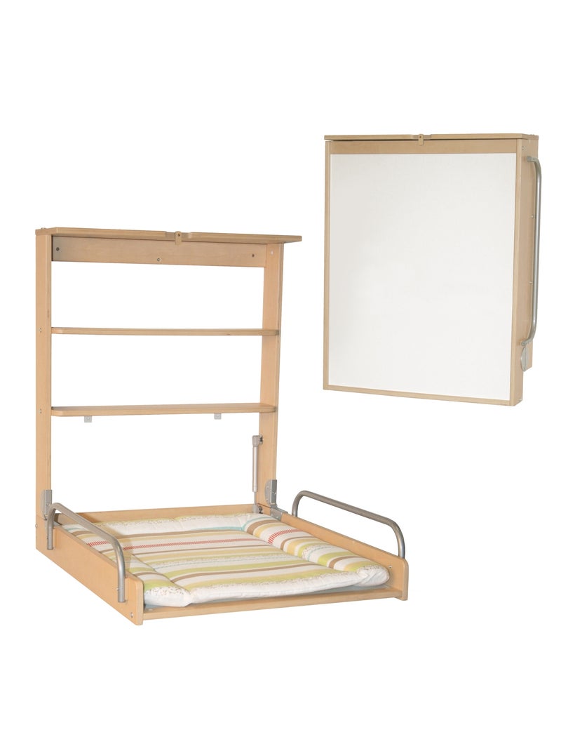 Tavolo fasciatoio a muro pieghevole + materassino "Dschungelbaby" – ROBA Legno naturale - Kiabi