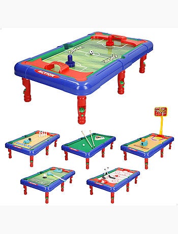 Tavolo multigames 6 giochi da tavolo in 1 43x25x12 cm