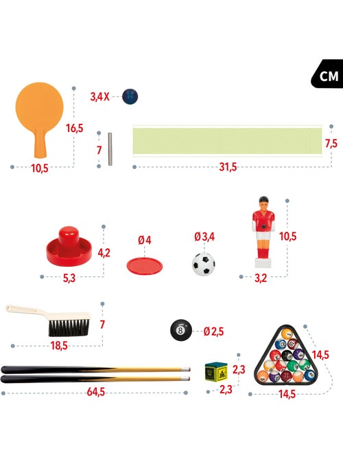 Tavolo multigioco 4 in 1 81x43x27 cm cb games - Kiabi Tavolo multigioco 4 in 1 81x43x27 cm cb games - Kiabi