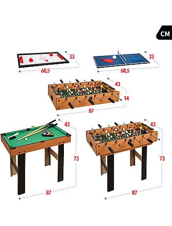 Tavolo multigioco 4 in 1 con gambe cb games