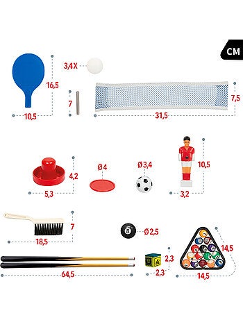 Tavolo multigioco 4 in 1 con gambe cb games