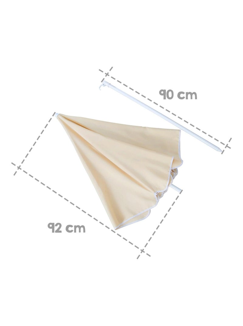 Tavolo picnic per bambini con panche con schienale + 2 cuscini e parasole "Roba Picnic for 4" Grigio giallo - Kiabi