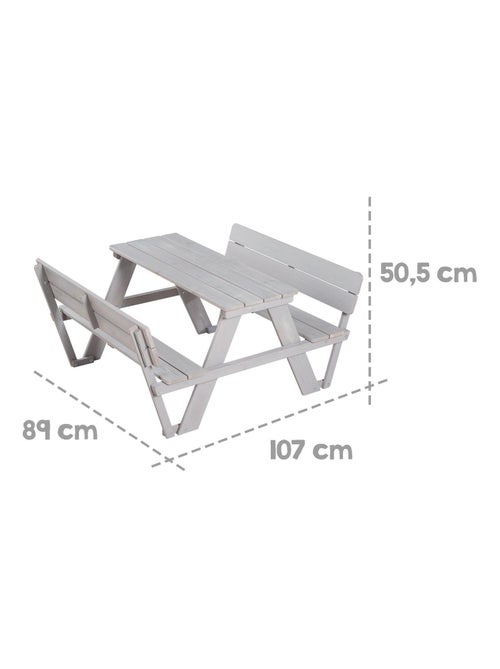 Tavolo picnic per bambini con panche con schienale "Roba Picnic for 4" - Kiabi