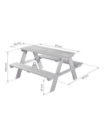 Tavolo picnic per bambini "Roba Picnic for 4