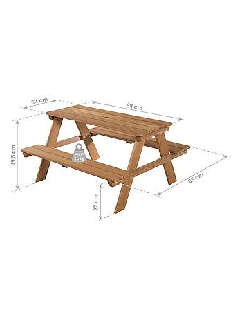 Tavolo picnic per bambini "Roba Picnic for 4