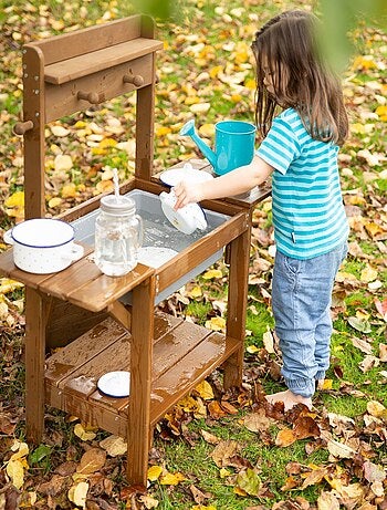 Tavolo sabbia e acqua in legno massello resistente – "Roba Outdoor Midi