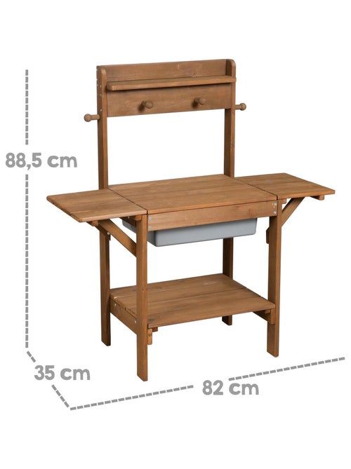 Tavolo sabbia e acqua in legno massello resistente – "Roba Outdoor Midi" - Kiabi
