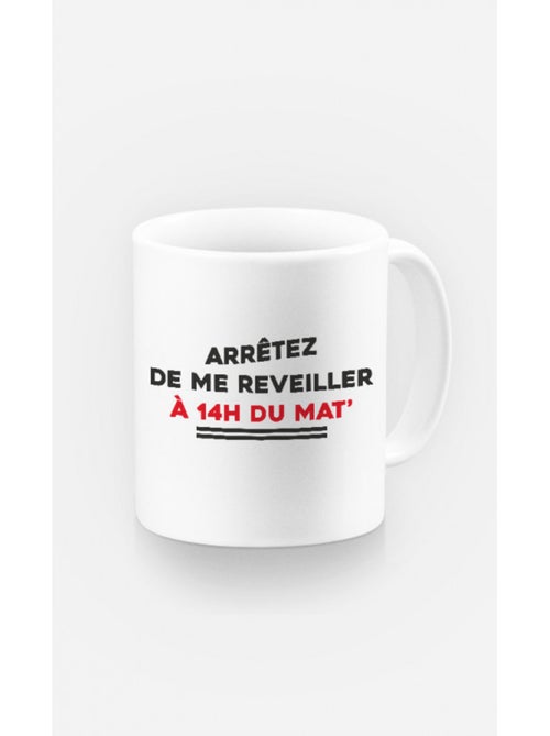 Tazza ARRETEZ DE ME REVEILLER - Kiabi Tazza ARRETEZ DE ME REVEILLER - Kiabi