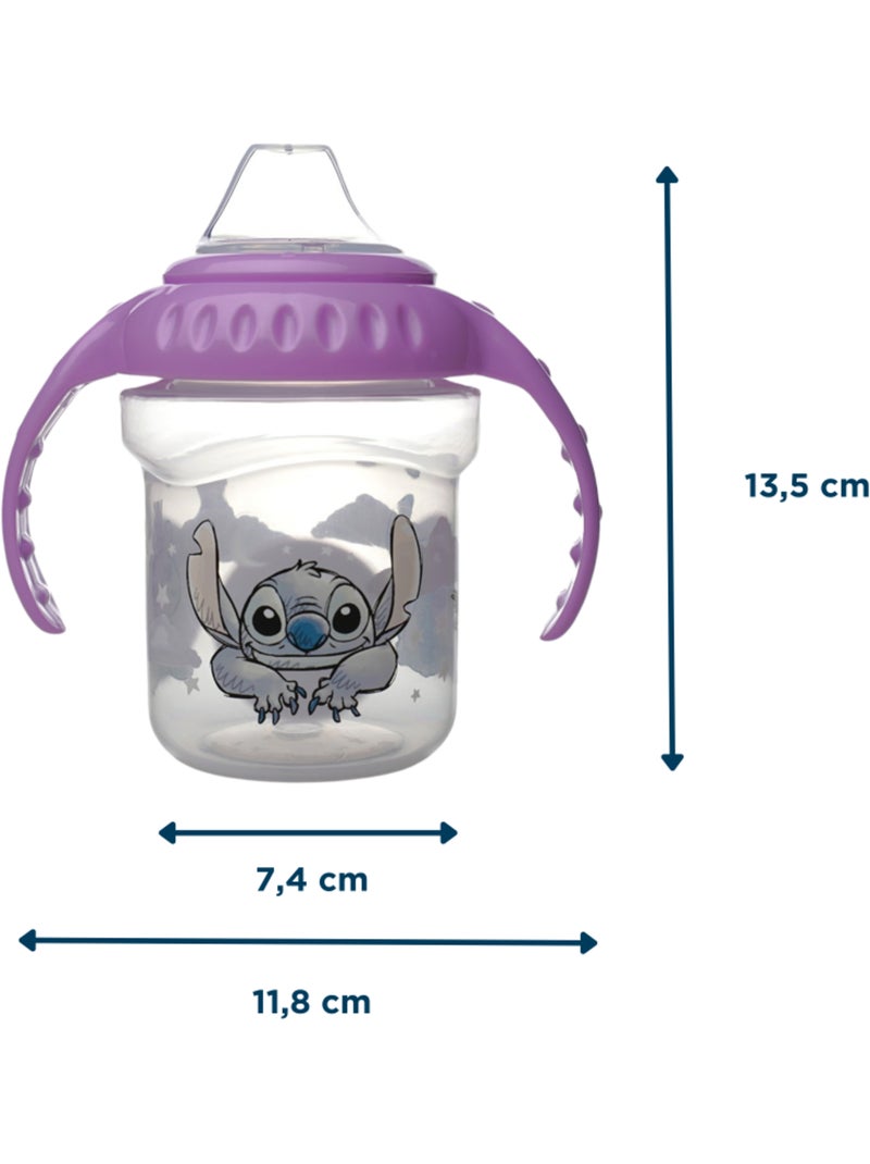 Tazza con beccuccio Disney Baby Lilo & Stitch 250 ml anti-perdita con 2 manici Viola - Kiabi