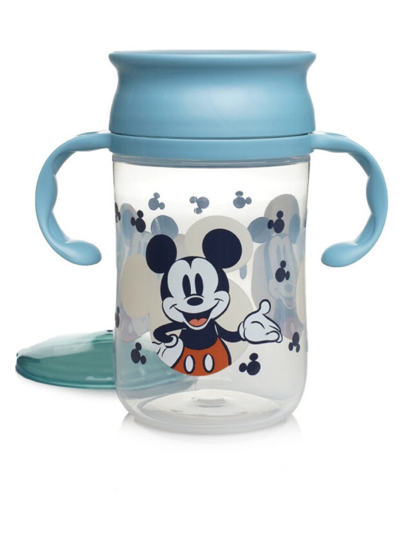 Tazza da apprendimento 360° anti-perdite Mickey con beccuccio Thermobaby da 395 ml Blu - Kiabi