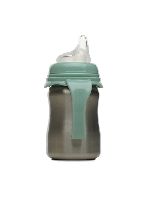 Tazza da apprendimento in acciaio inox 180 ml Thermobaby anti-perdita con beccuccio in silicone - Kiabi
