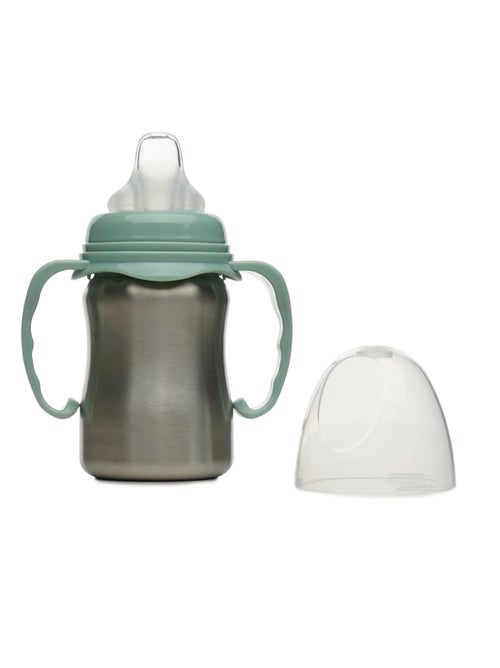 Tazza da apprendimento in acciaio inox 180 ml Thermobaby anti-perdita con beccuccio in silicone - Kiabi
