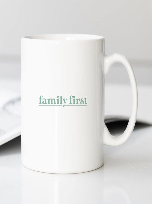 Tazza FAMILY FIRST VERT - Kiabi
