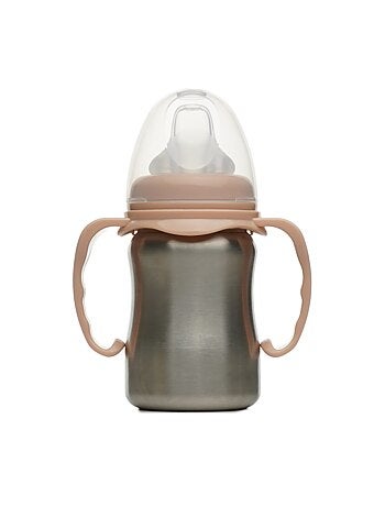 Tazza da apprendimento in acciaio inox 180 ml Thermobaby anti-perdita con beccuccio in silicone