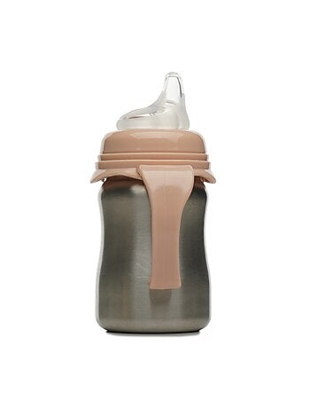 Tazza da apprendimento in acciaio inox 180 ml Thermobaby anti-perdita con beccuccio in silicone