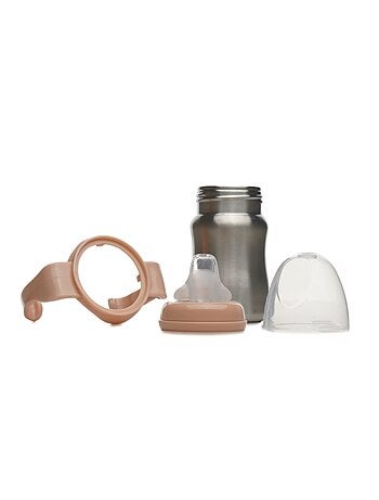 Tazza da apprendimento in acciaio inox 180 ml Thermobaby anti-perdita con beccuccio in silicone