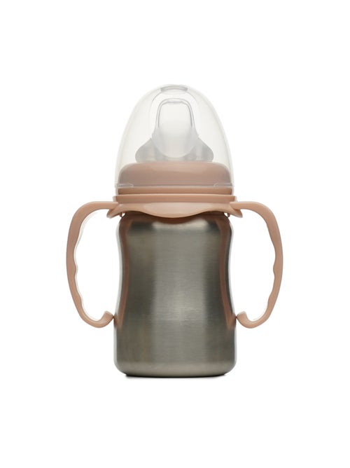 Tazza per imparare a bere isoterma Thermobaby in acciaio inox 18/10 con manici 180 ml - Kiabi