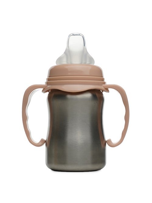 Tazza per imparare a bere isoterma Thermobaby in acciaio inox 18/10 con manici 180 ml - Kiabi