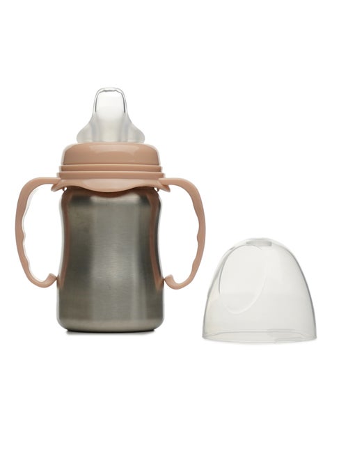 Tazza per imparare a bere isoterma Thermobaby in acciaio inox 18/10 con manici 180 ml - Kiabi
