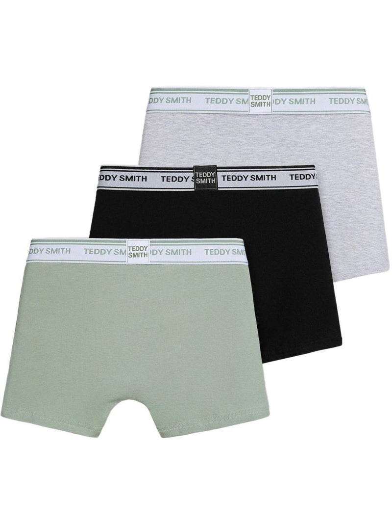 Teddy Smith - Set 3 Boxer Uomo Nero - Kiabi
