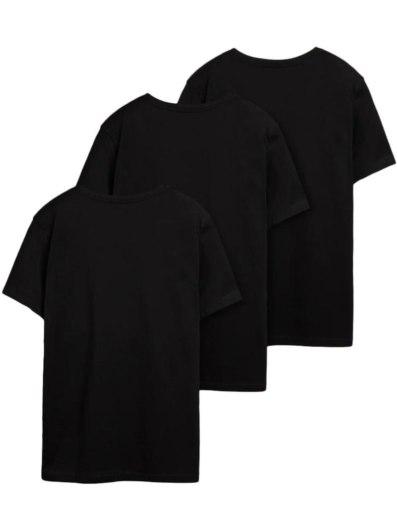 Teddy Smith - Set 3 T-shirt da Uomo Nero - Kiabi