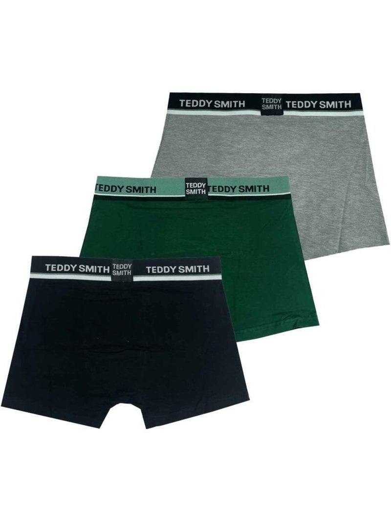 Teddy Smith Boxer Uomo - Set 3 Pezzi Nero - Kiabi