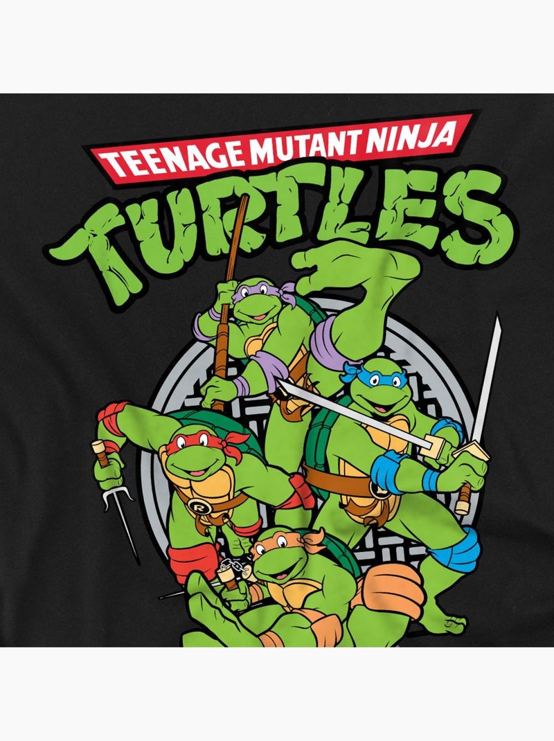 Teenage Mutant Ninja Turtles Maglietta Gruppo Uomo Nero - Kiabi