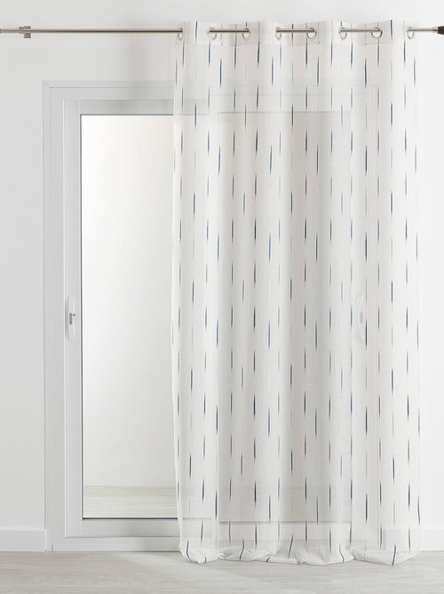 Tela di formaggio jacquard a righe velate - Kiabi