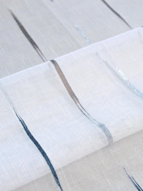 Tela di formaggio jacquard a righe velate - Kiabi