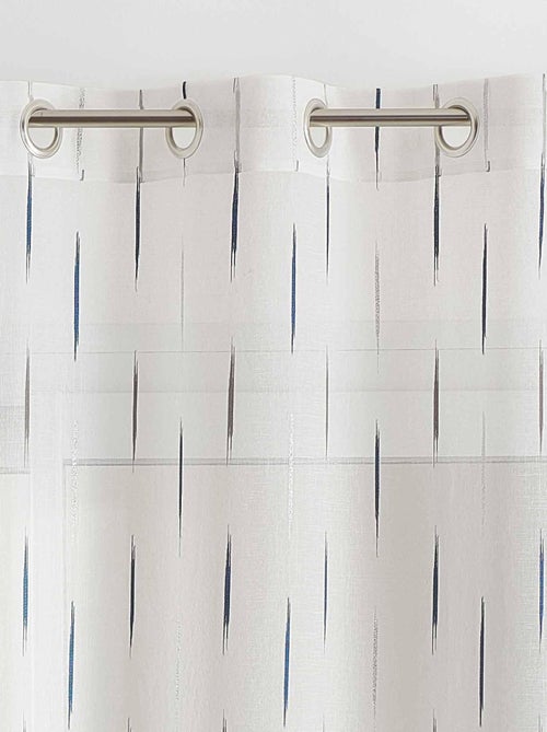 Tela di formaggio jacquard a righe velate - Kiabi