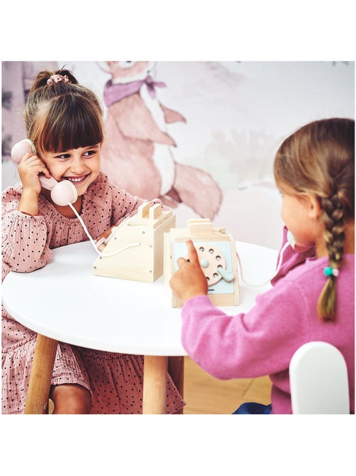 Telefono legno vintage bambini disco rotante giocattolo imitazione mamabrum - Kiabi Telefono legno vintage bambini disco rotante giocattolo imitazione mamabrum - Kiabi
