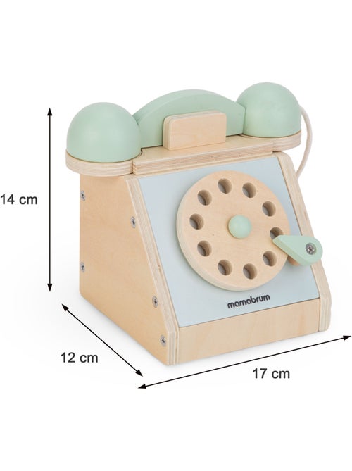 Telefono legno vintage bambini disco rotante giocattolo imitazione mamabrum - Kiabi Telefono legno vintage bambini disco rotante giocattolo imitazione mamabrum - Kiabi