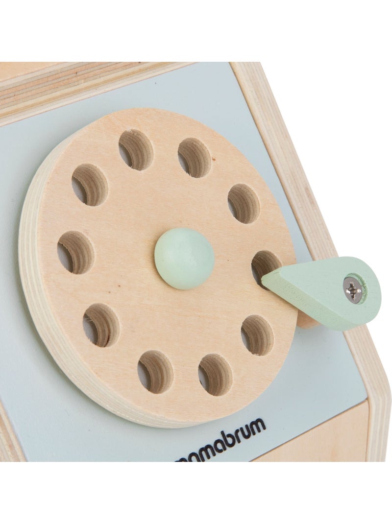 Telefono legno vintage bambini disco rotante giocattolo imitazione mamabrum N/D - Kiabi