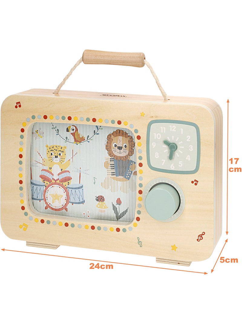 Televisore interattivo in legno con orologio 24x5x17 cm WOOMAX N/D - Kiabi